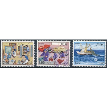 Industries - Algeria 1990 - F H - MiNr 1017/9