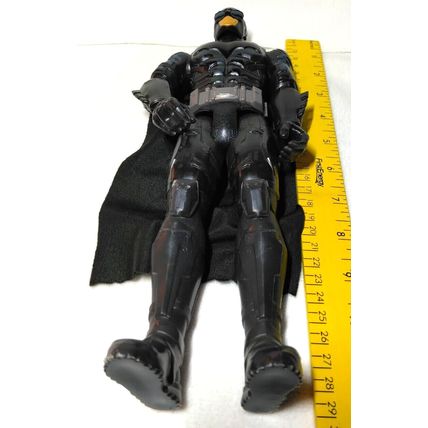 DC Comics Batman 12" Action Figure Black Suit & Cape Mattel 2016 FGG85 Poseable