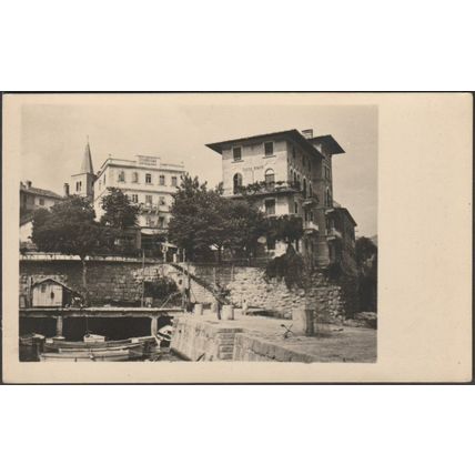 Luka, Lovran, c.1950s - Zadružne Knjige Foto Razglednica