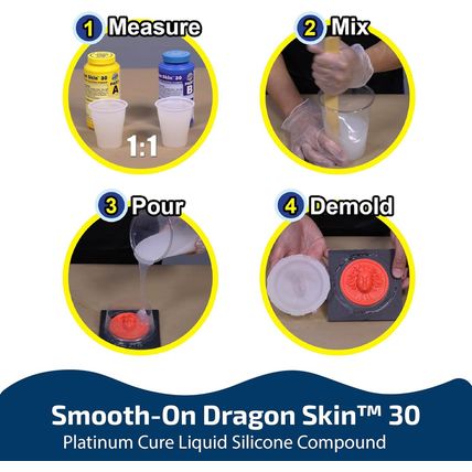 Smooth-On Dragon Skin™ 30 Mold Making & Special Effects Platinum Cure Silicone R