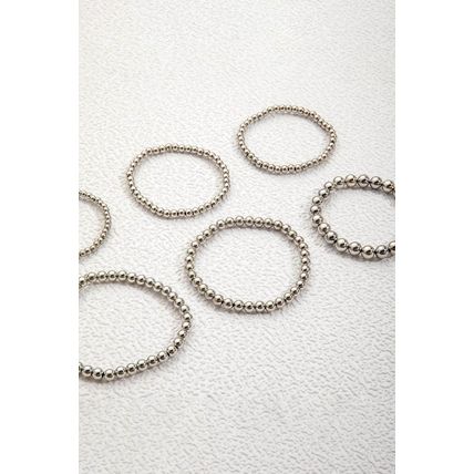 White Multi Layered Beaded Bracelet