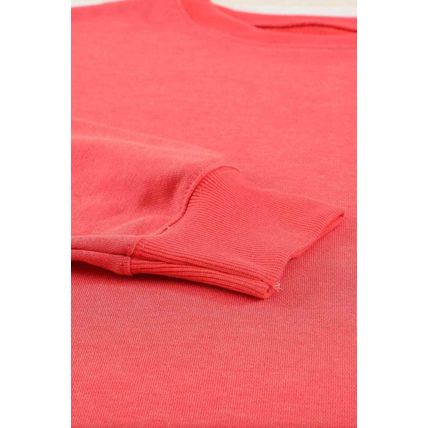 Plain Crew Neck Pullover Sweatshirt