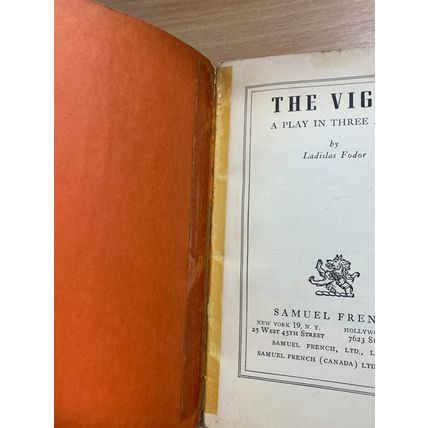 1949 "THE VIRGIL" LADISLAS FODOR SAMUEL FRENCH PLAY PAPERBACK BOOK (P2)