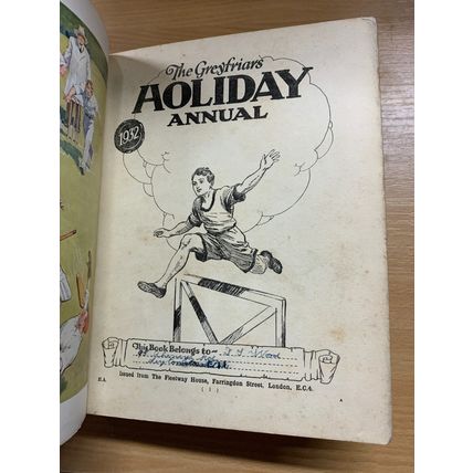 1932 "THE GREYFRIAR'S HOLIDAY ANNUAL FOR BOYS & GIRLS" ANNUAL HARDBACK BOOK (P6)