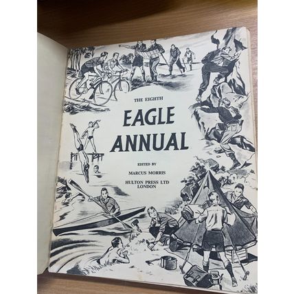 1959 "EAGLE ANNUAL NUMBER 8" DAN DARE ILLUSTRATED HARDBACK BOOK (P5)
