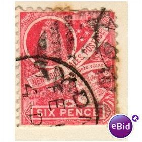 NSW 1888 - SG 256 6d red - QV - used