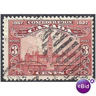Canada 1927 SG268 3c Carmine Good+ Used .