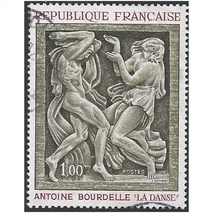 France Mi 1640: The Dance: Sculpture by Antoine Bourdelle (1861-1929).