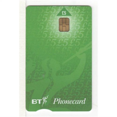 PHONE CARD - BT - £5 SMALL CHIP