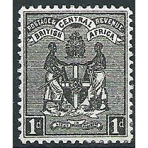 BCA (Nyasaland) 1895 SG21 1d Black Mounted Mint