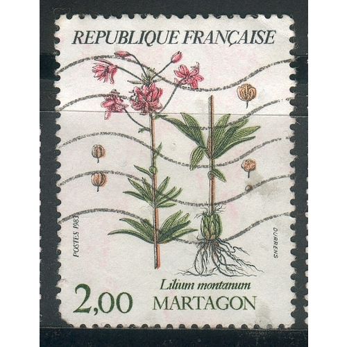 France 1983 - SG 2584 - 2f. Turk's Cap Lily (after Nicolas Robert) used
