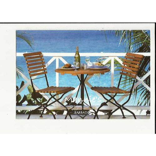 Barbados MANNIE'S RESTAURANT Postcard by Ace Cards