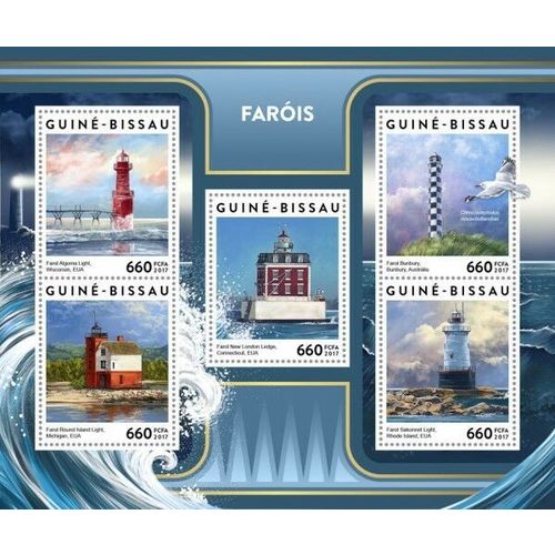 GUINE BISSAU 2017 SHEET MNH LIGHTHOUSES PHARES FAROS FARI FAROIS 3