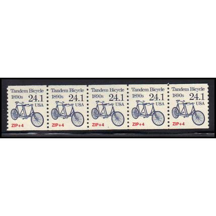 2266 24.1c Tandem Bicycle Very Fine MNH Dry Gum PNC 1/5 X1328