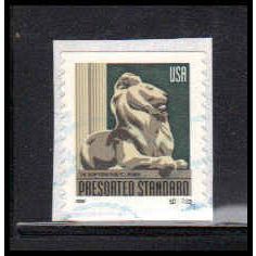 Used 3447 10c Lion Statue Fine CNS S33333 W5049