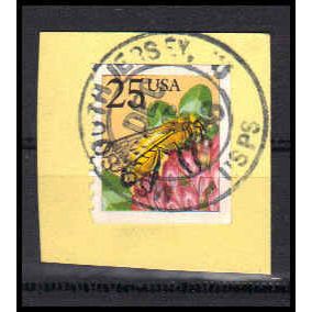 Used 2281 25c Honeybee South Jersey, NJ. E0831