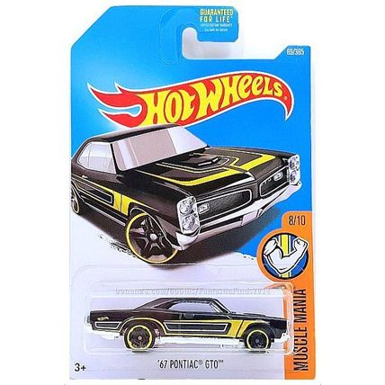Hot Wheels - '67 Pontiac GTO: '17 Muscle Mania #8/10 - #69/365 *Black Edition*