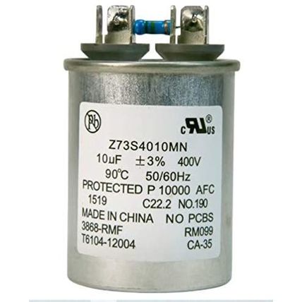 10uF Capacitor 400VAC - Oil Filled Round Metal Case Use with 175W MH - Z73S4010M