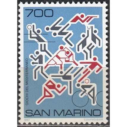 San Marino 1987 Michel 1373 Neuf ** Cote (2006) 1.10 Euro Jeux méditerranéens