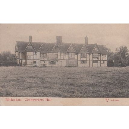 Biddenden Clothworkers Hall Vintage Postcard