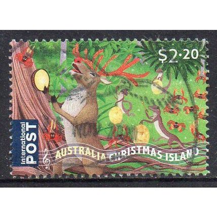 Christmas Island 2020 Christmas - Rudolph Singing Carols $2.20 Int Post Used