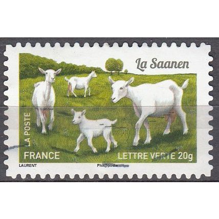 France 2015 Michel 6084 O Cote (????) ?.?? € Chèvre la Saanen