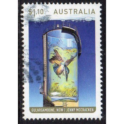 Australia 2020 Water Tower Art - J McCracken, Gulargambone NSW $1.10 Sheet Used
