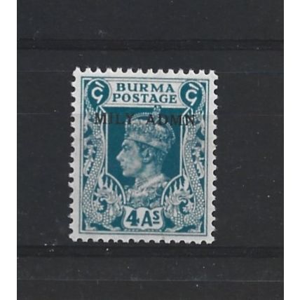 Burma.SG45 4a Greenish-Blue.Mounted Mint.Jul25e