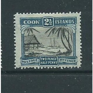 cook islands stamps hm sg109 sg 109 watermark nz star hm