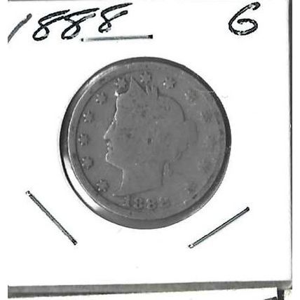 1888 US Liberty Nickel G GREY SHEET $21.00