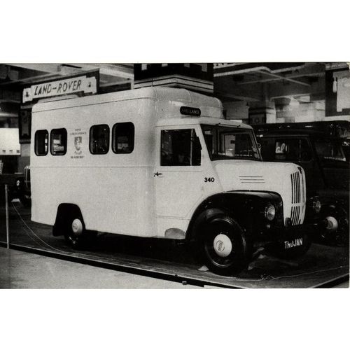 Postcard Kent County Council Trojan Diesel Ambulance Commercial Motor Show 1954