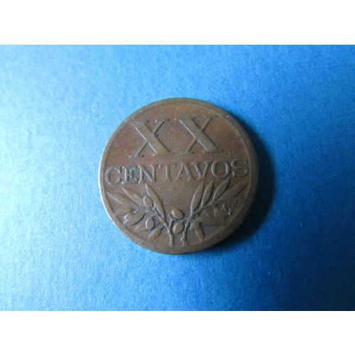 1943 PORTUGAL TWENTY CENTAVOS FREE POST. (a) AAF