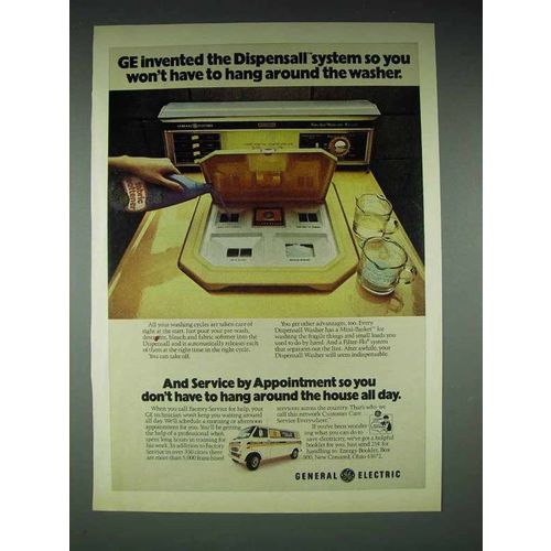 1974 GE Dispensall Washer Ad - Dispensall System
