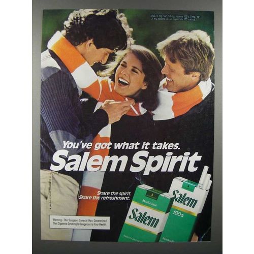 1983 Salem Cigarette Ad - Spirit