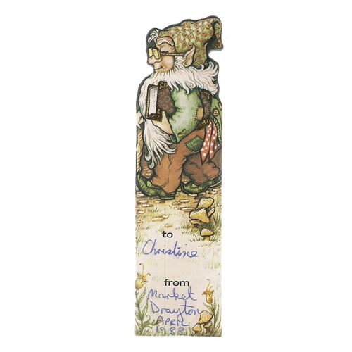 AMERICAN GNOME, DWARF used card bookmark 14 x 4 cms =