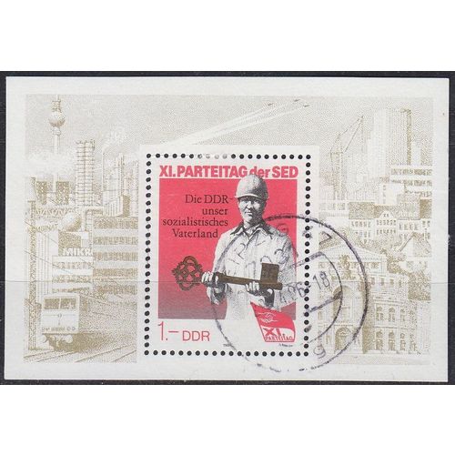 GERMANY DDR [1986] MiNr 3013 Block 83 ( OO/used )