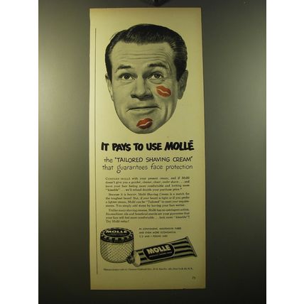 1950 Molle Shaving Cream Advertisement