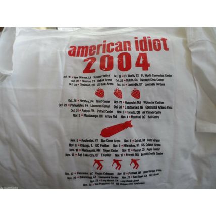 GREEN DAY - 2004 American Idiot Tour t-shirt ~BRAND NEW~ S XL