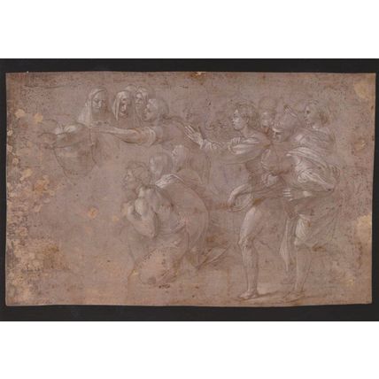 Raphael Sacrifice At Lystra Painting V&A Museum Postcard