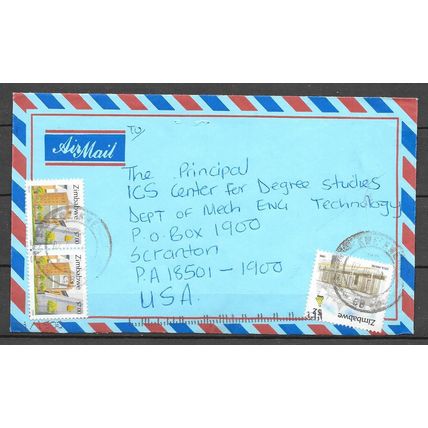 ZIMBABWE LETTRE - REF 19