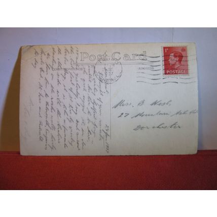 LYDFORD GORGE, TAVISTOCK, DEVON used vintage postcard 1937 pm =