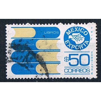 Mexico 1975 SG1360d mex21 Exports - Books 50p Used Stamp