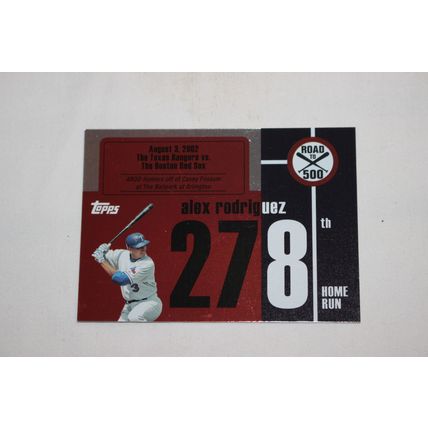 Alex Rodriguez 2007 Topps ROAD TO 500 ARHR278 Home Run #278