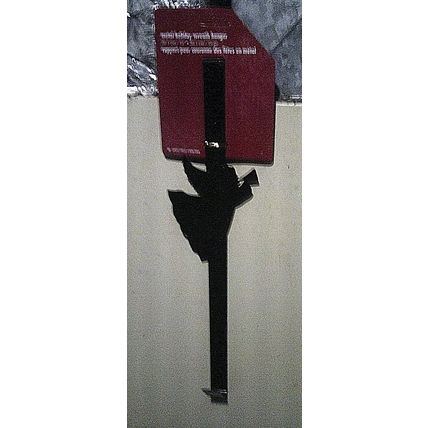 Angel metal wreath hanger black new