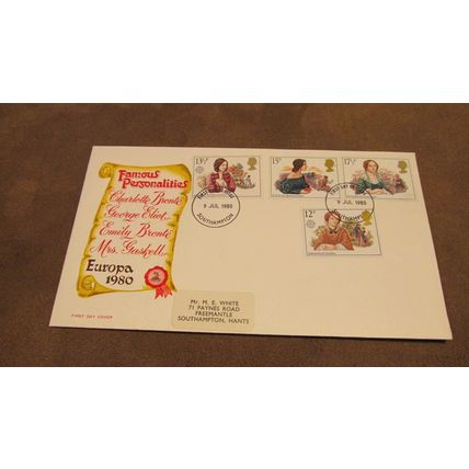Mercury GB 1980 FDC Cover - Famous Female Writers - Literature interest