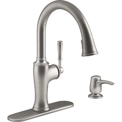 Kohler Cardale Vibrant Stainless Pull-down Kitchen Faucet (R72247-SD-VS)