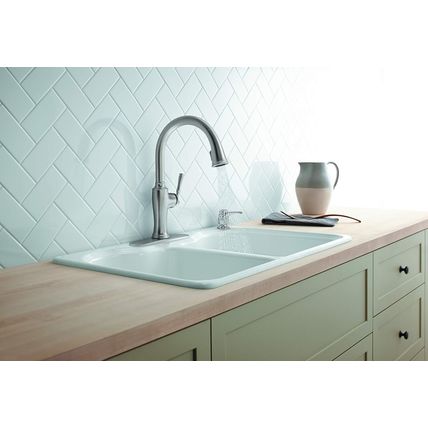 Kohler Cardale Vibrant Stainless Pull-down Kitchen Faucet (R72247-SD-VS)