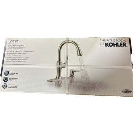 Kohler Cardale Vibrant Stainless Pull-down Kitchen Faucet (R72247-SD-VS)