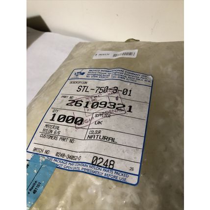 NEW RICHCO STANDOFF TWIST LOK 3/16 X 1.45INCH 1000PER BAG STL-750-3-01,BZ