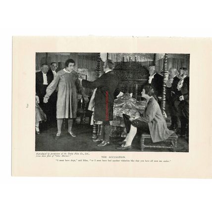 Accusation, Silas Marner, Unity Film Co, Book Illustration (Print), c1920